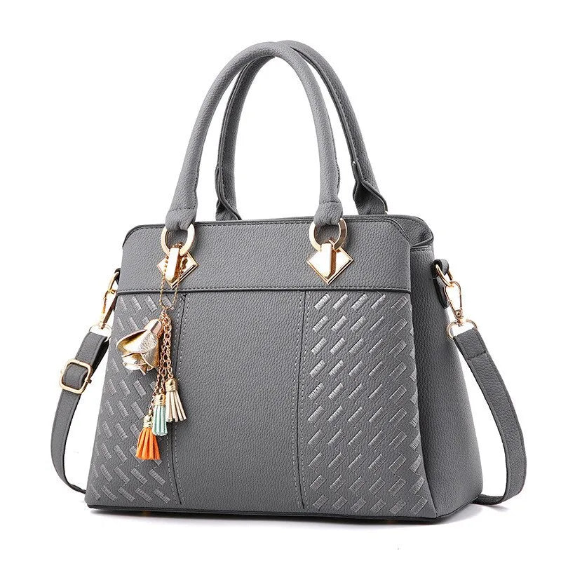 Elegant Korean Style Tassel Handbag – Chic Shoulder Crossbody Bag