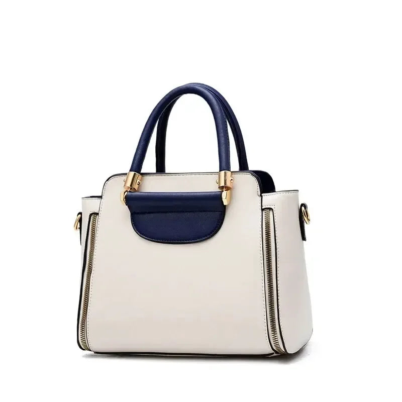 Chic Color Block Crossbody: Sophisticated Tote Style