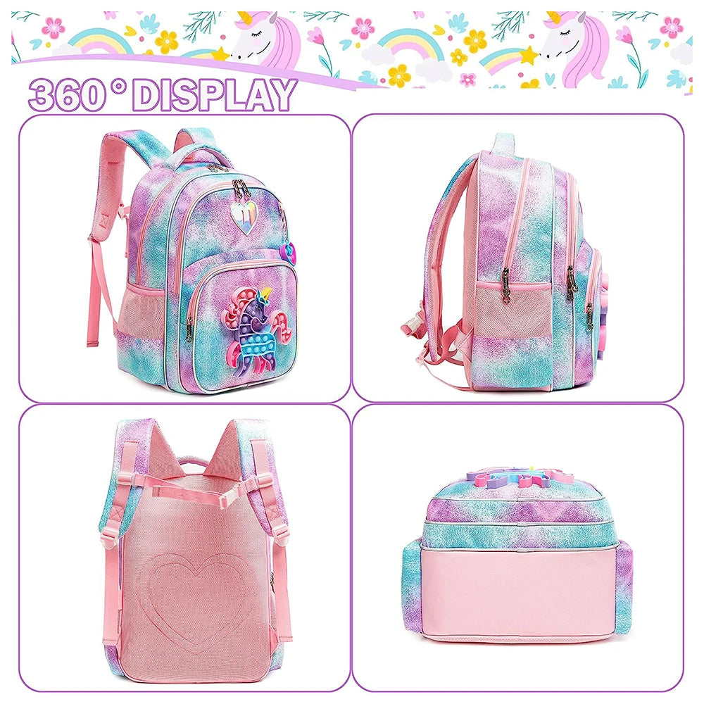 Galactic-Themed School Backpack and Accessories Set