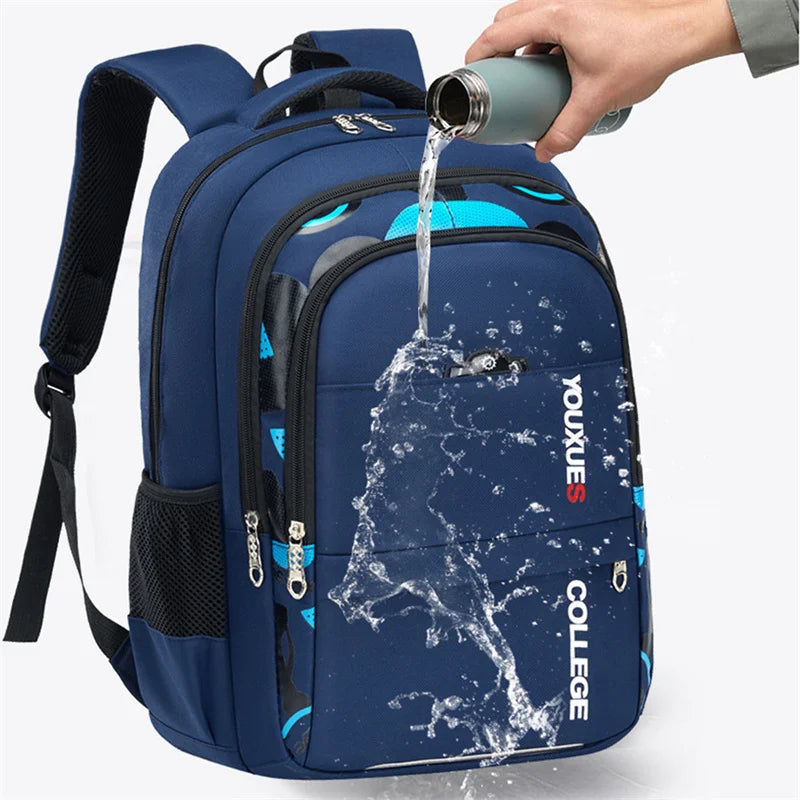 Sleek Waterproof School Backpack for Teens