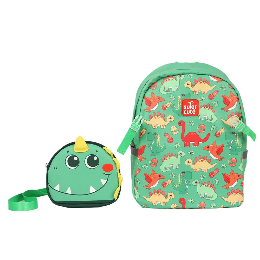 Dino Adventure Waterproof Backpack - Prehistoric Fun for Kids