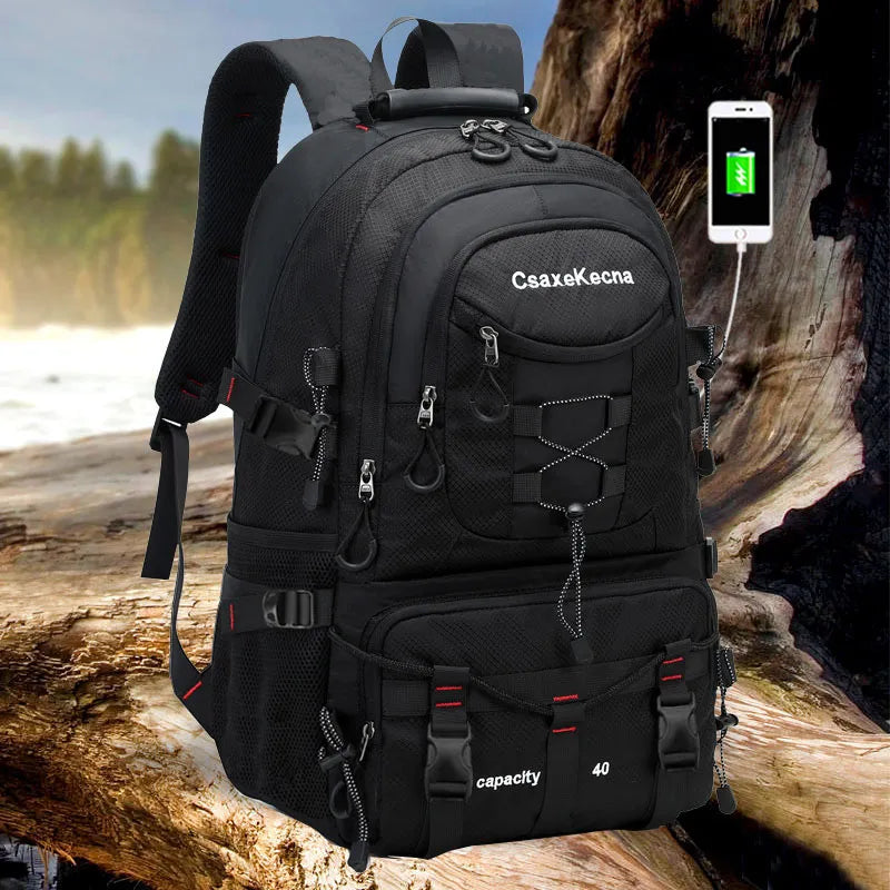 Durable 40L Outdoor Backpack for Hiking and Camping