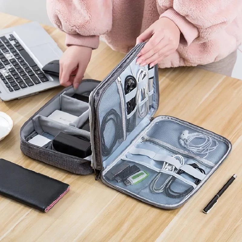 Compact Waterproof Electronic Cable Organizer