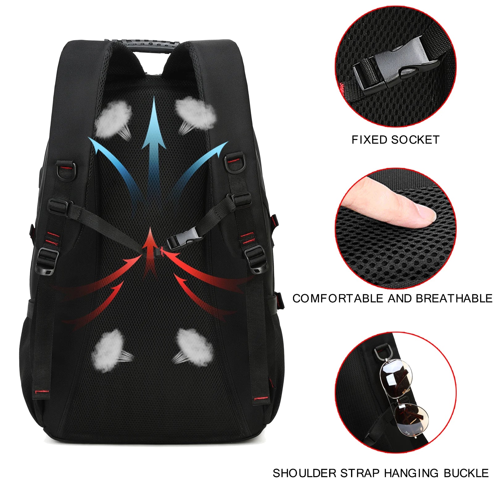 Multifunctional Hiking Backpack with Shoe Compartment