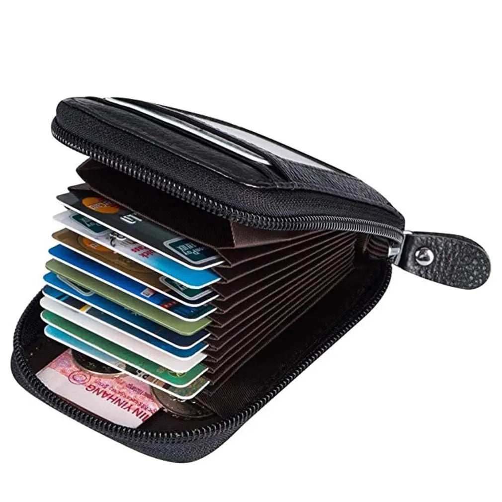 Sleek Pocket Organizer: Modern PU Leather Wallet for Essentials