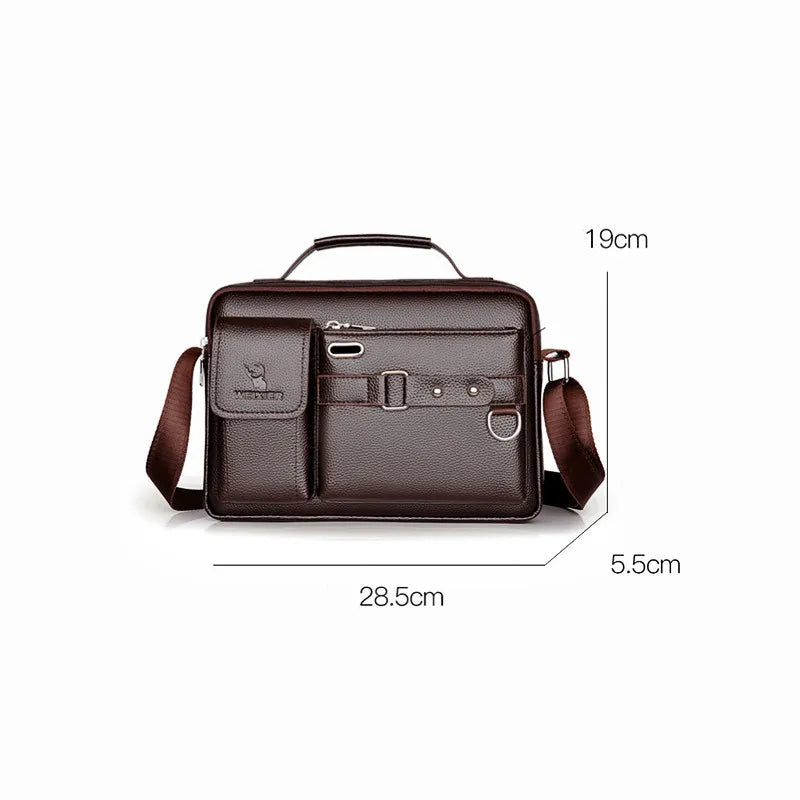 Elegant Handbag: PU Leather with Organized Compartments