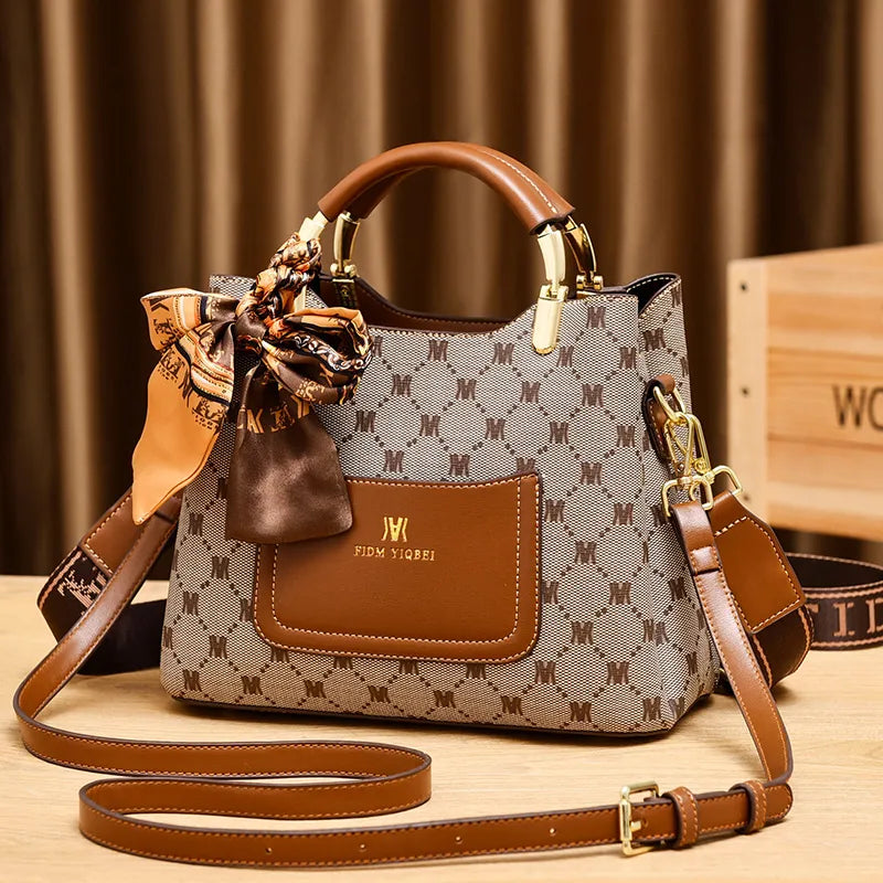 Classic Geometric Pattern Satchel