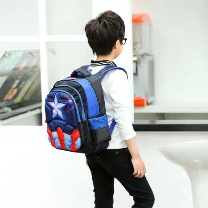 SuperShield Toddler Backpack - Heroic Blue Edition"  Description: