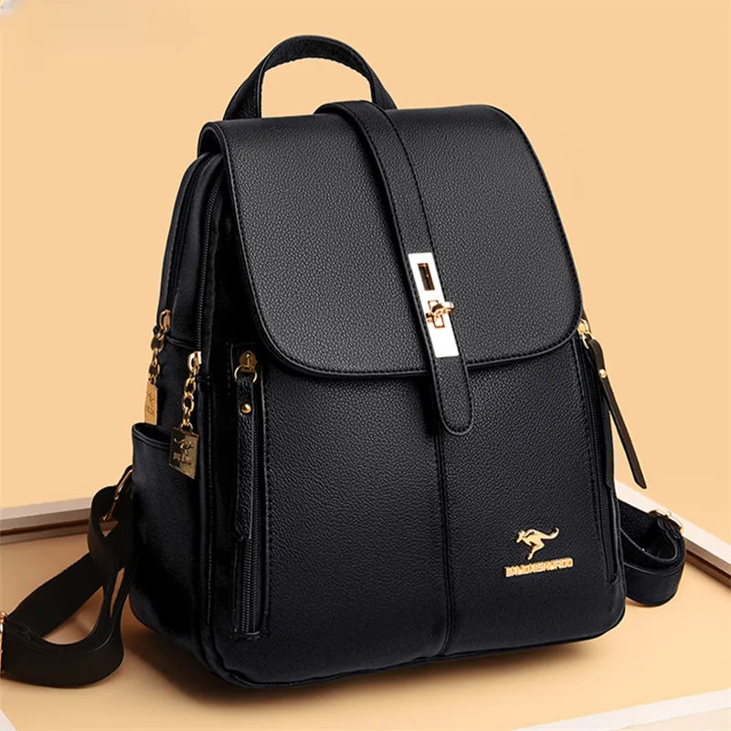 Luxurious Vintage Leather Backpack