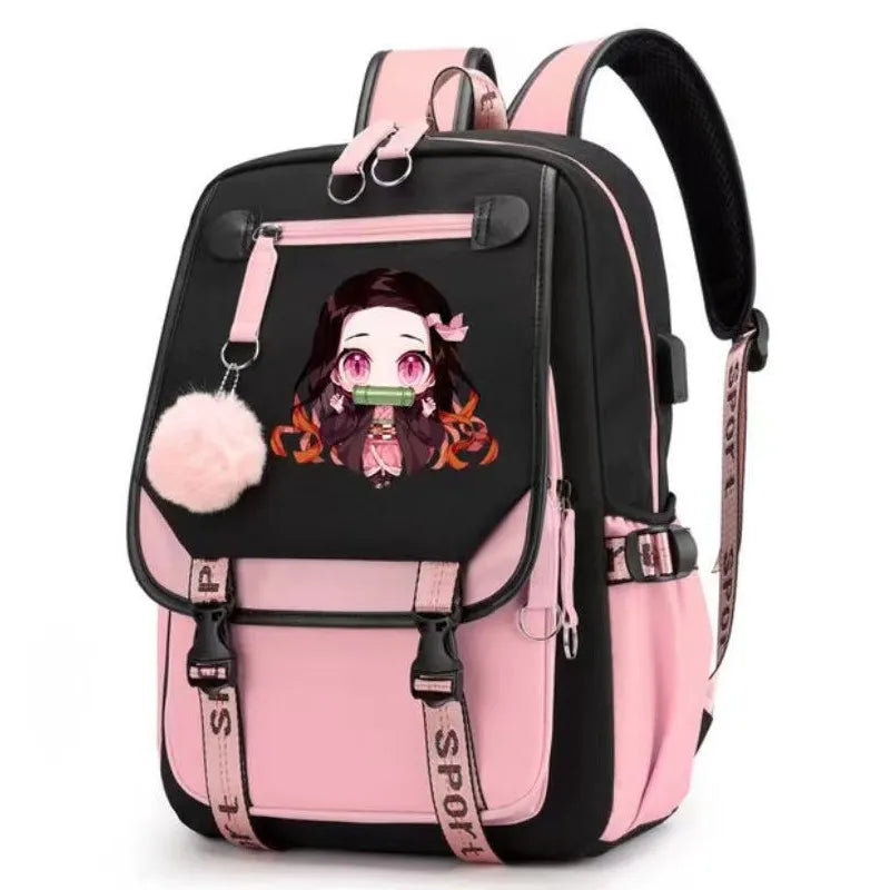 Anime-Inspired Student Cosplay Backpack