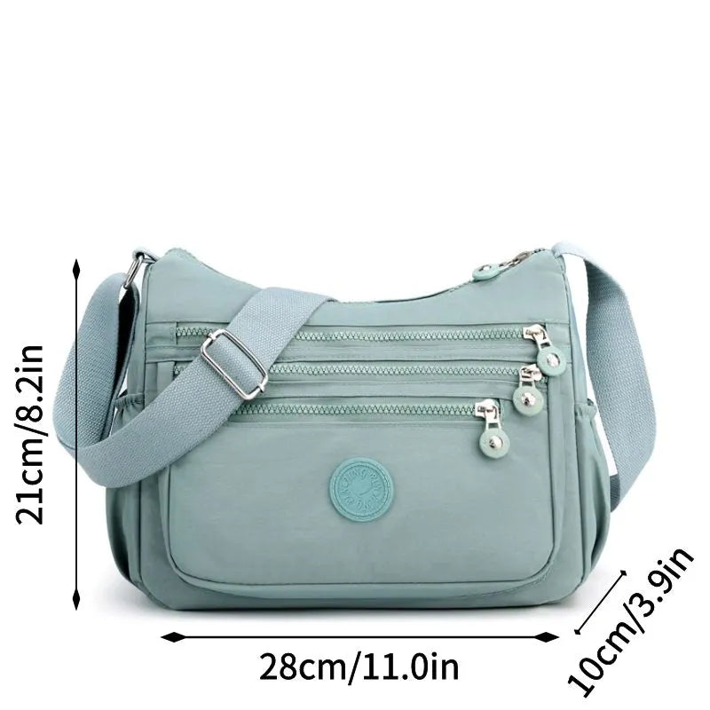 Contemporary Water-Resistant Crossbody Bag