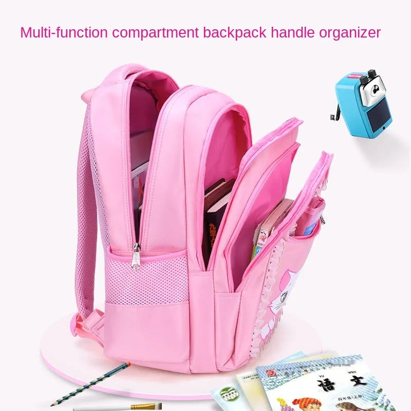 Cute Pink School Backpack For Girl Student Teenagers School Bag Set Children Backpack With Pencil case