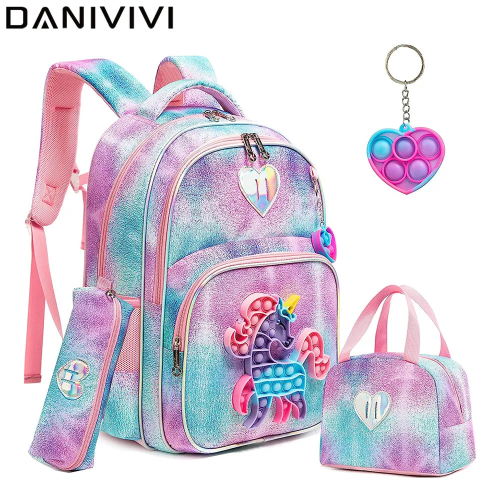 Galactic-Themed School Backpack and Accessories Set