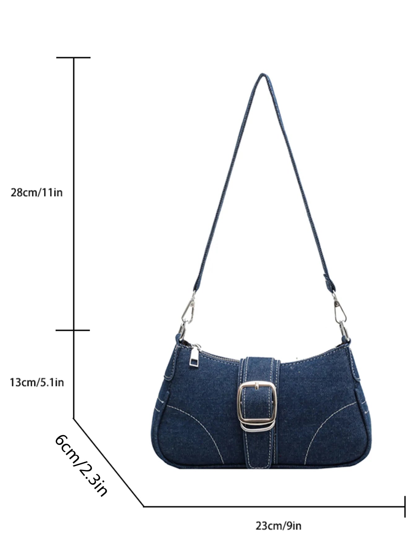 Denim Delight Shoulder Bag: Casual Luxe