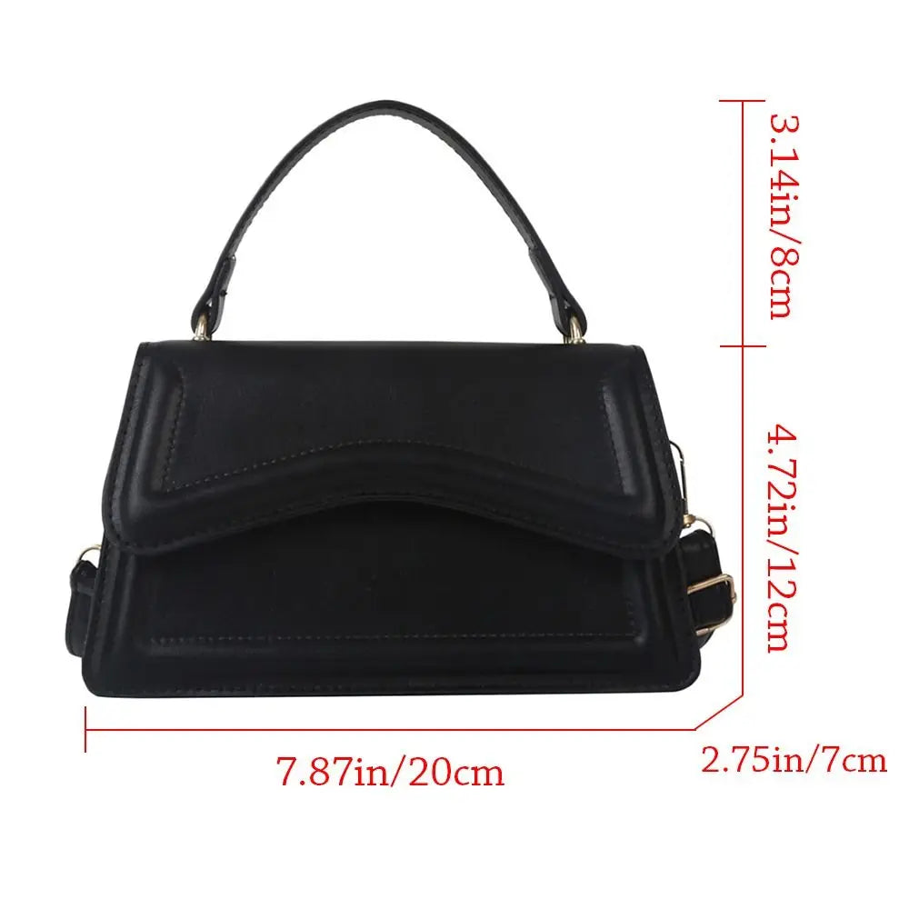 Trendy Crossbody Handbag with Unique Flap Design