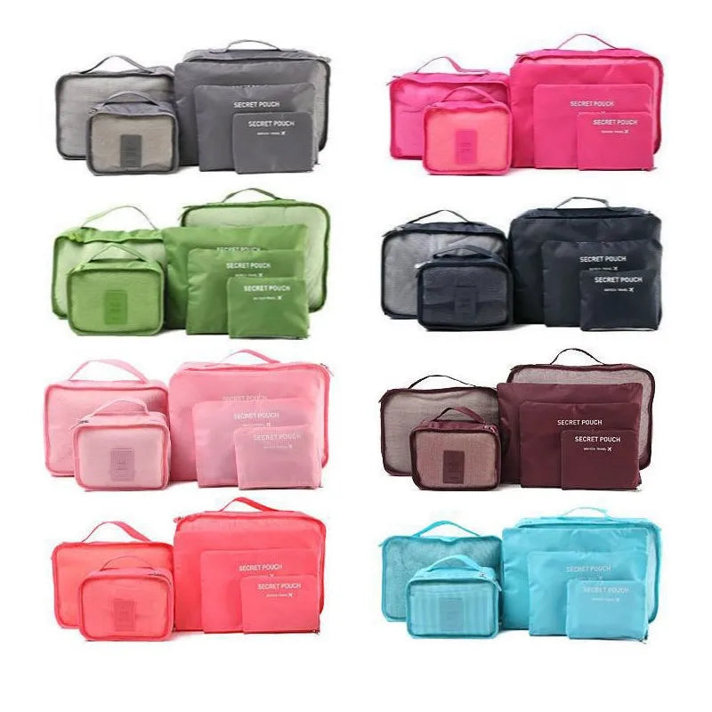 6-Piece Travel Bag Organizer Set