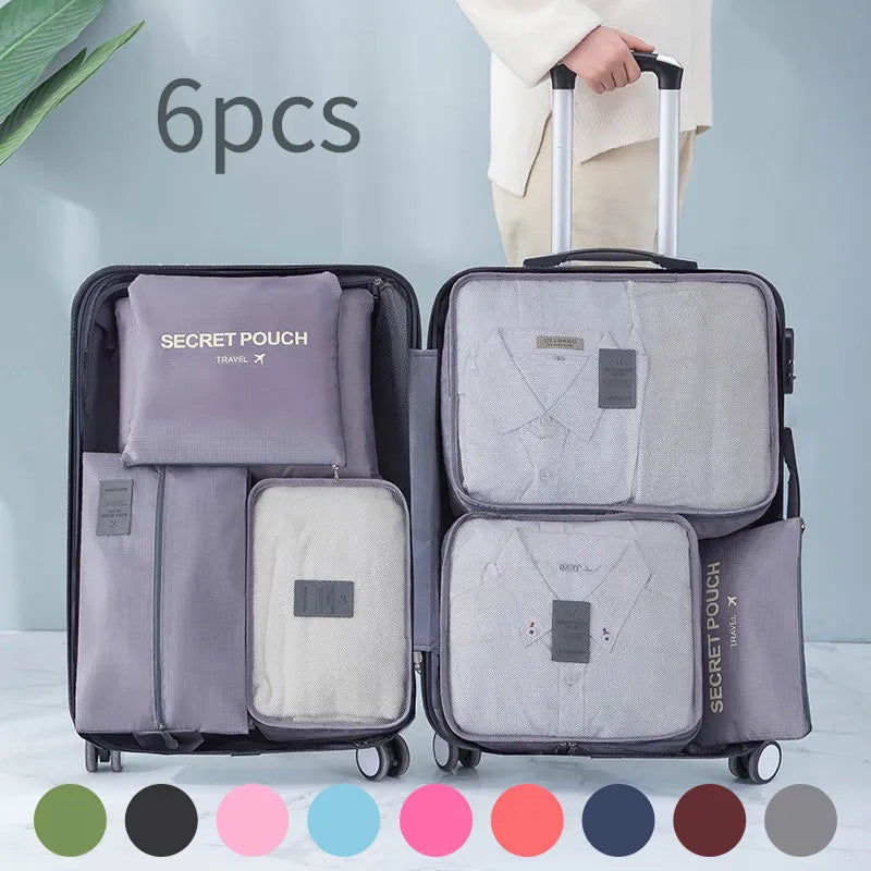 6-Piece Travel Bag Organizer Set