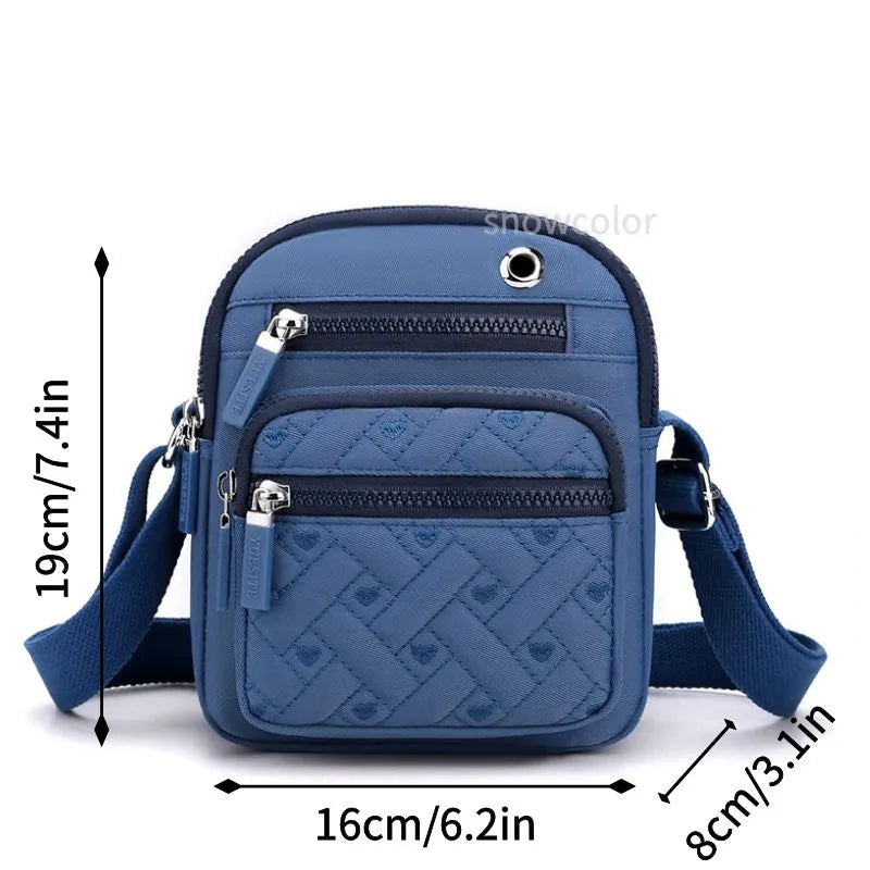 Compact Quilted Crossbody Bag