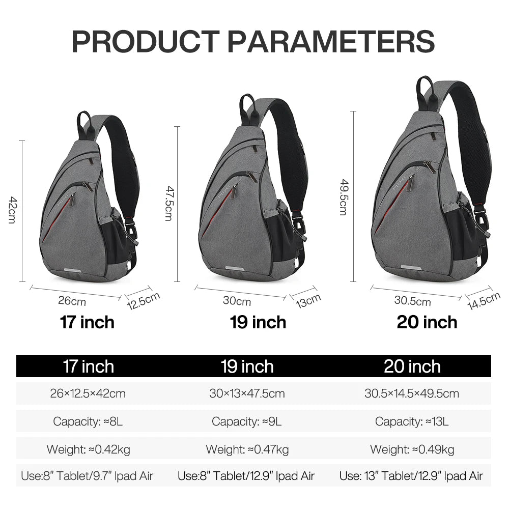 Tech-Savvy Sling Backpack with USB Port