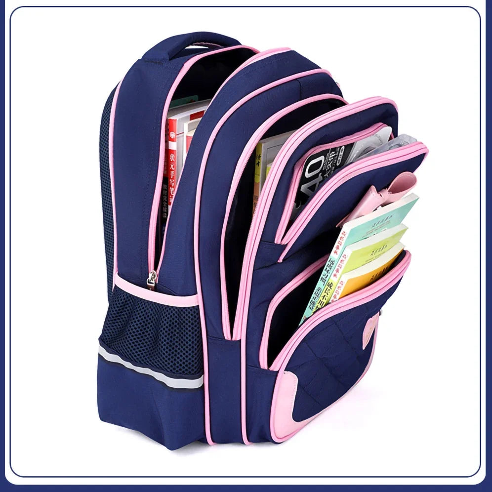 Chic Bow-Accented School Bag Set