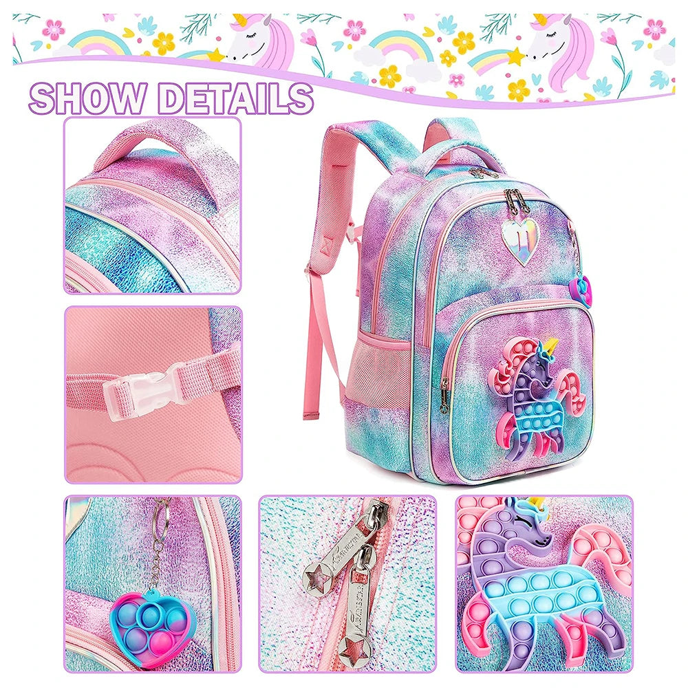 Galactic-Themed School Backpack and Accessories Set