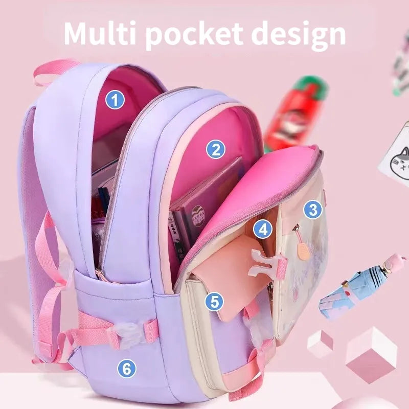 Playful Bunny Large Capacity School Backpack