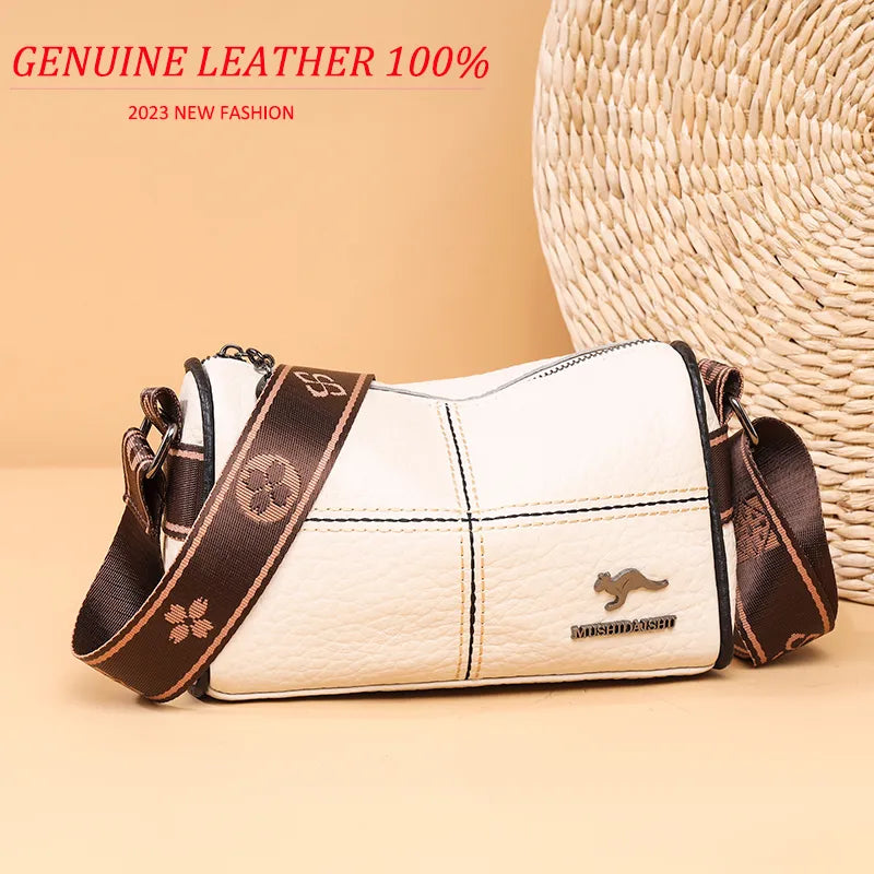 Classic Genuine Leather Crossbody Bag