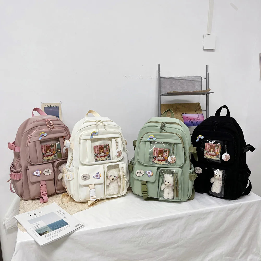 Chic Kawaii-Inspired Multipurpose Backpack