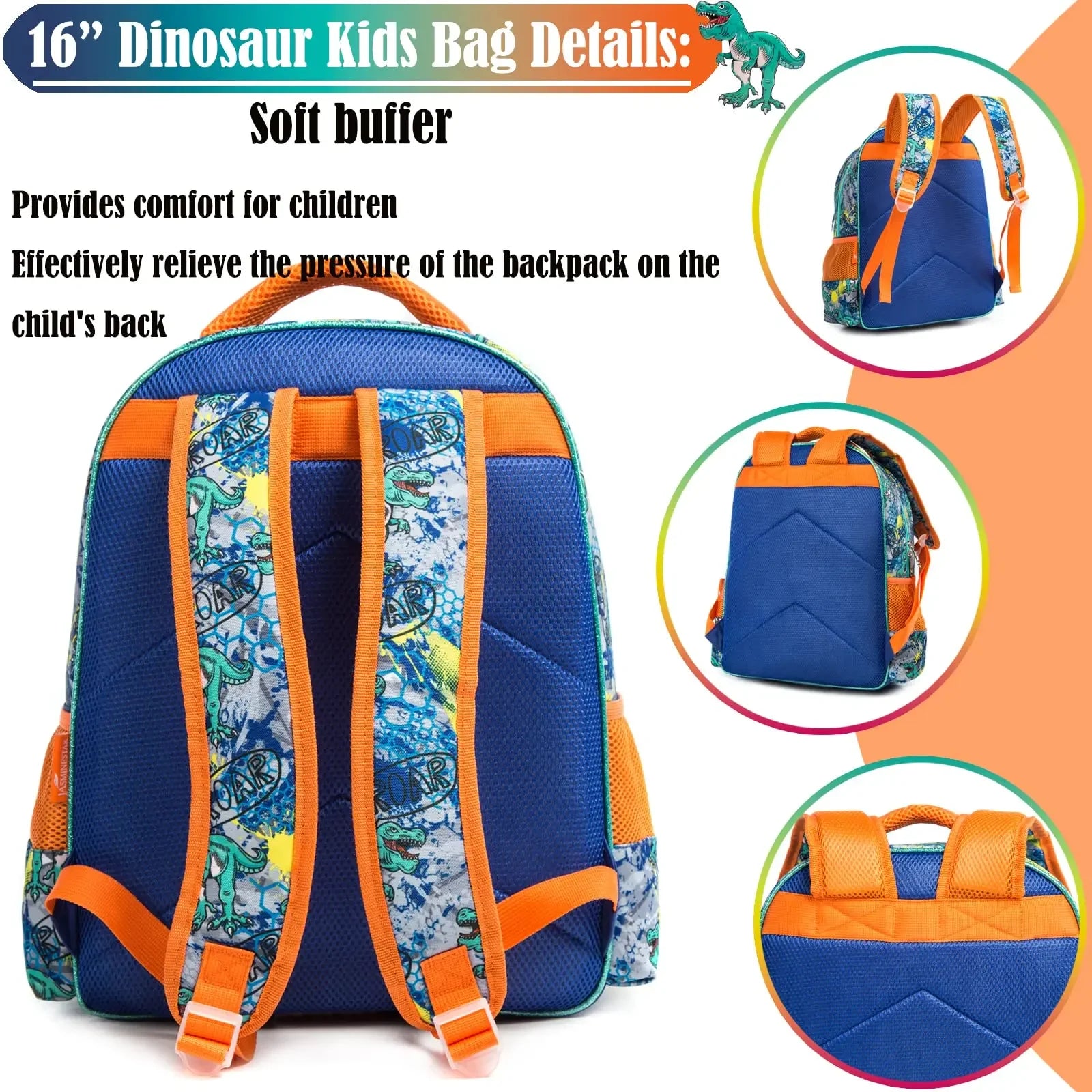 Roaring Adventures Dinosaur Backpack Set for Kids