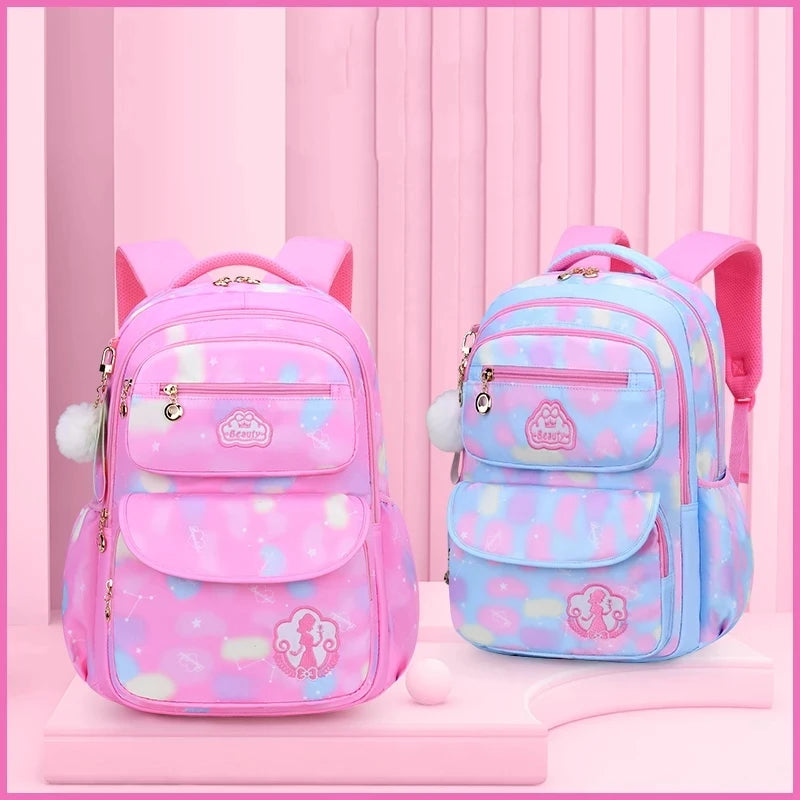 Charming Pink Clouds School Backpack