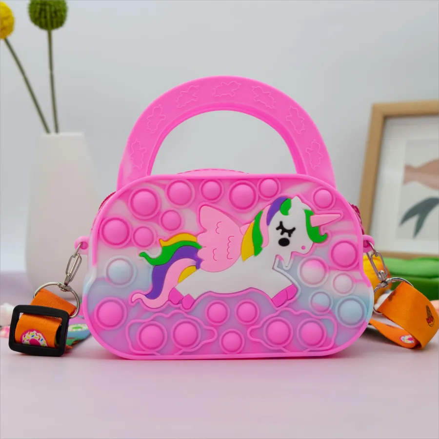 Pop Magic Silicone Messenger Bag - Unicorn Dream