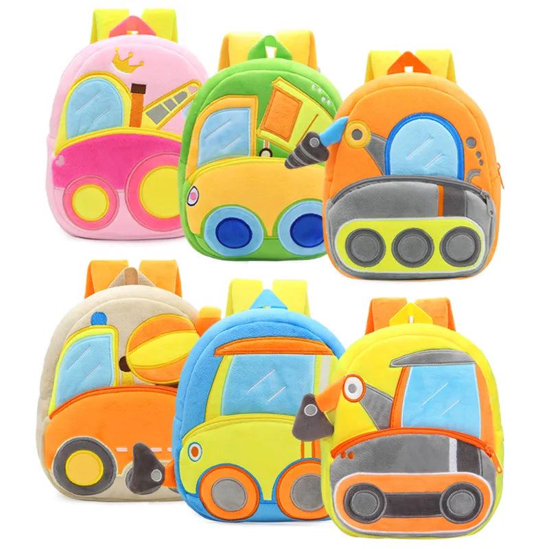 Funville Toddler's Delight Backpack - Plush Vehicle Series