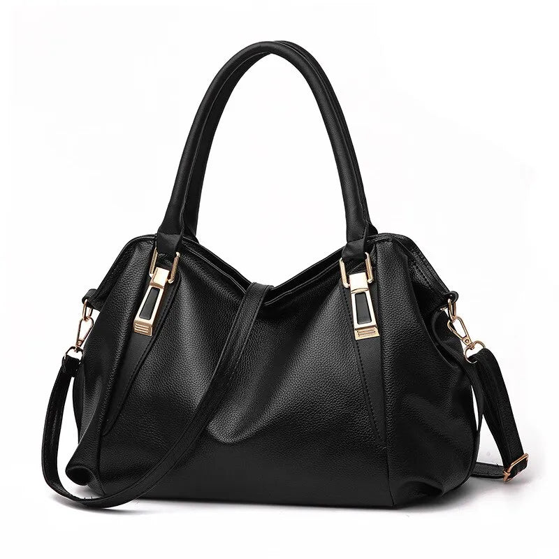 Soft Leather Casual Shoulder Bag – Spacious & Stylish Tote for Everyday Use