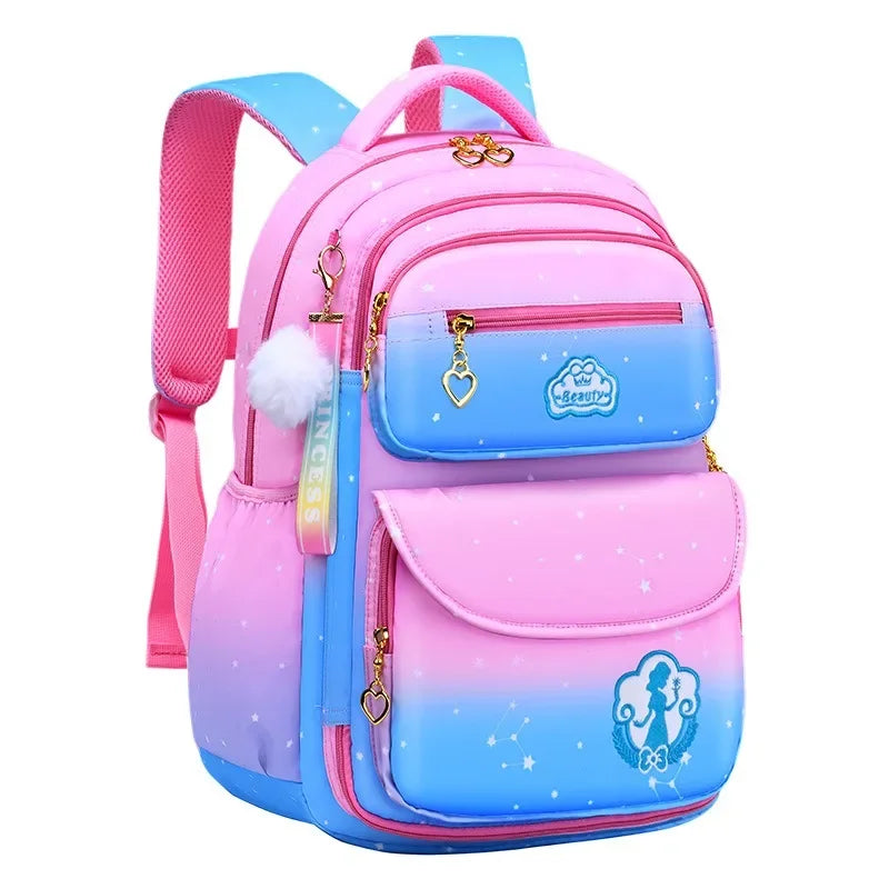 Enchanted Sky School Backpack Set - Magical Pink Gradient