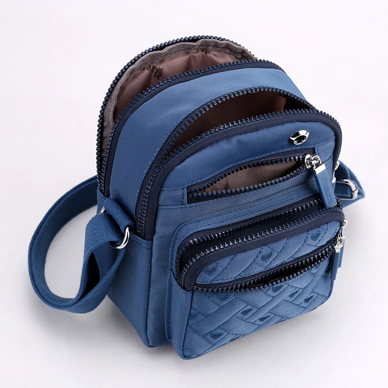 Compact Quilted Crossbody Bag