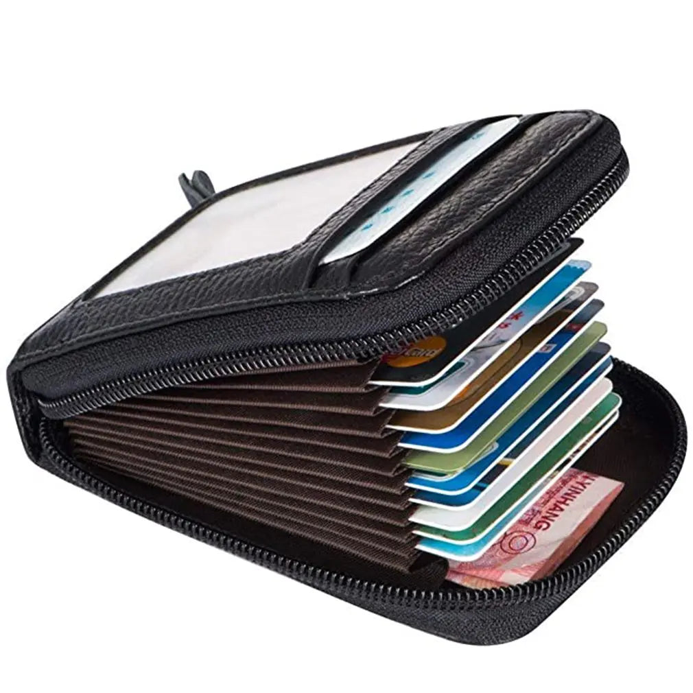 Sleek Pocket Organizer: Modern PU Leather Wallet for Essentials