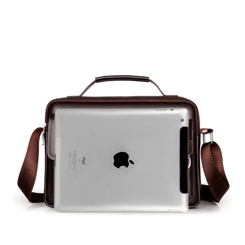 Executive Classic Leather Messenger Bag