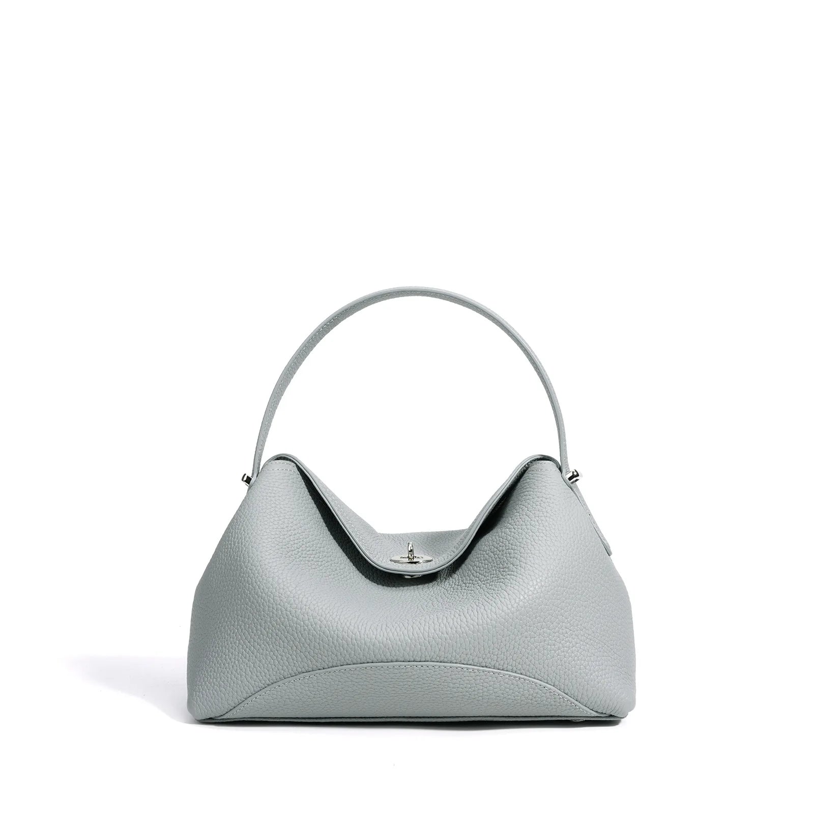 Arlette Genuine Leather Hobo Shoulder Bag – Minimalist Soft Tote