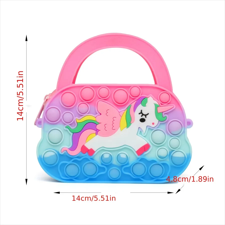 Pop Magic Silicone Messenger Bag - Unicorn Dream