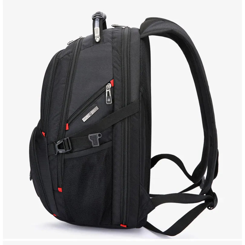 Swiss-Designed Water-Resistant Travel Bag with USB Port