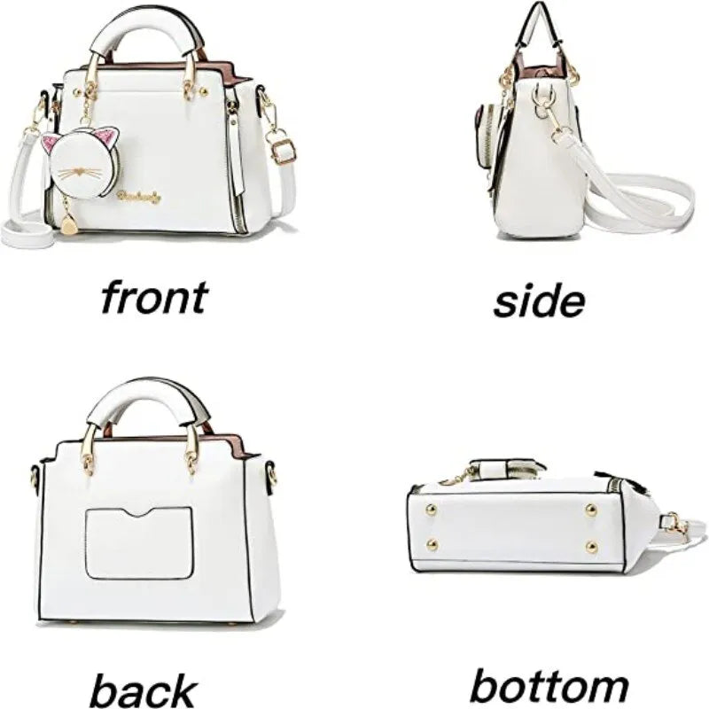 Playful Cat Satchel: Whimsical Chic