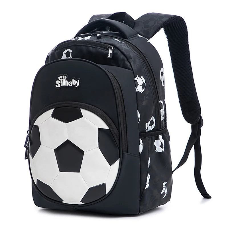 Soccer-Themed Durable School Backpack for Boys