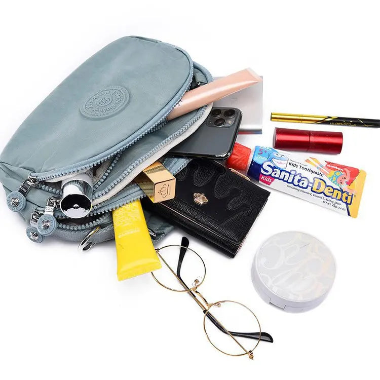 Chic Sky Blue Crossbody Bag – Elegant & Versatile Companion