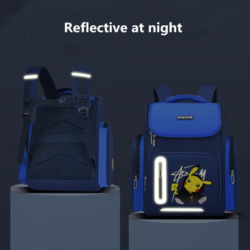 Electric-Themed Cartoon Character Backpack