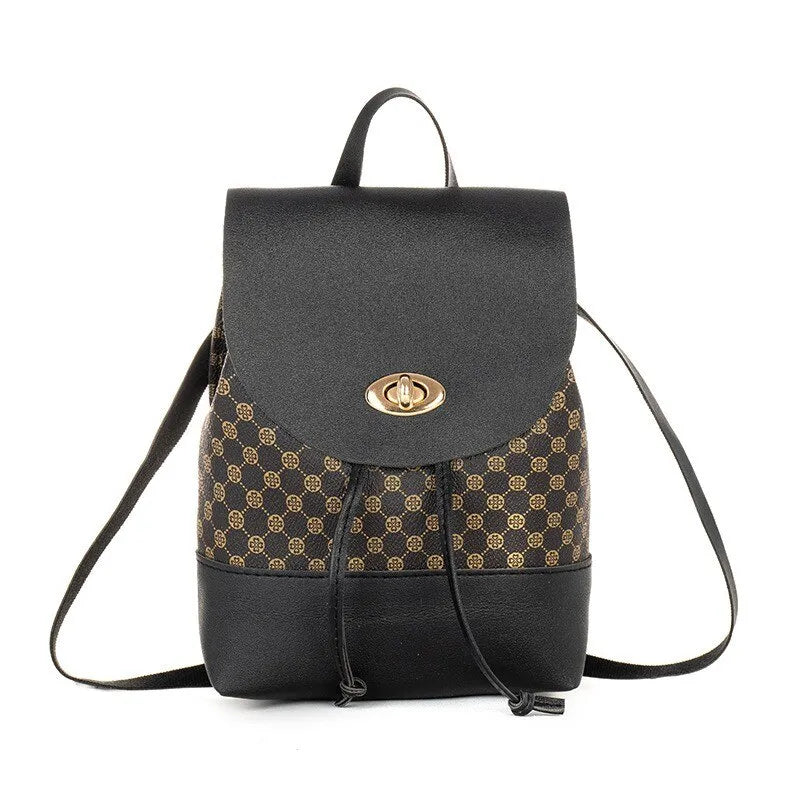 Designer Mini Backpack – Elegant PU Leather Daypack for Women