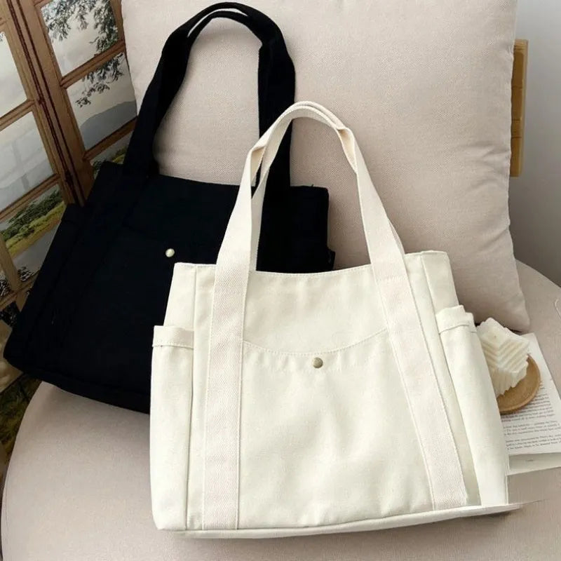 Minimalist Canvas Work Tote