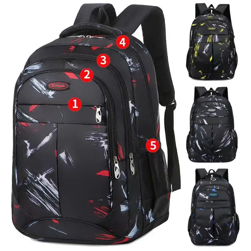 Dynamic Abstract Art Backpack - Spacious and Stylish