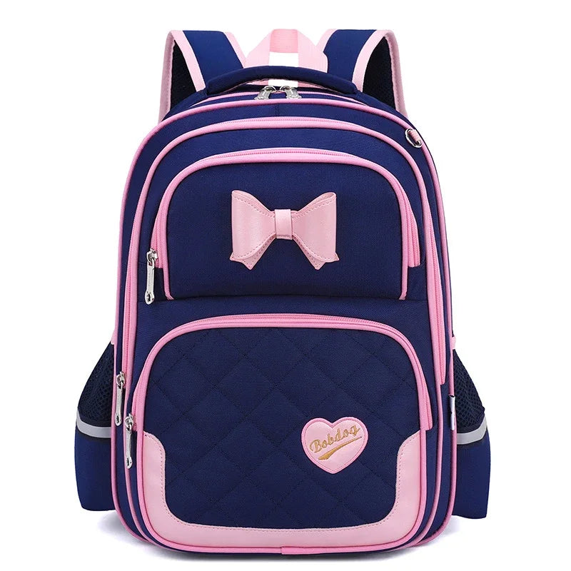 Chic Bow-Accented School Bag Set