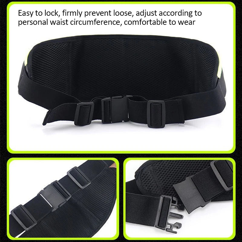 Multi-Purpose Waterproof Running Waist Bag with Water Bottle Holder