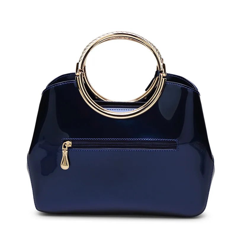 Elegant High-Quality Women's Patent Leather Handbag - Chic and Stylish Design
